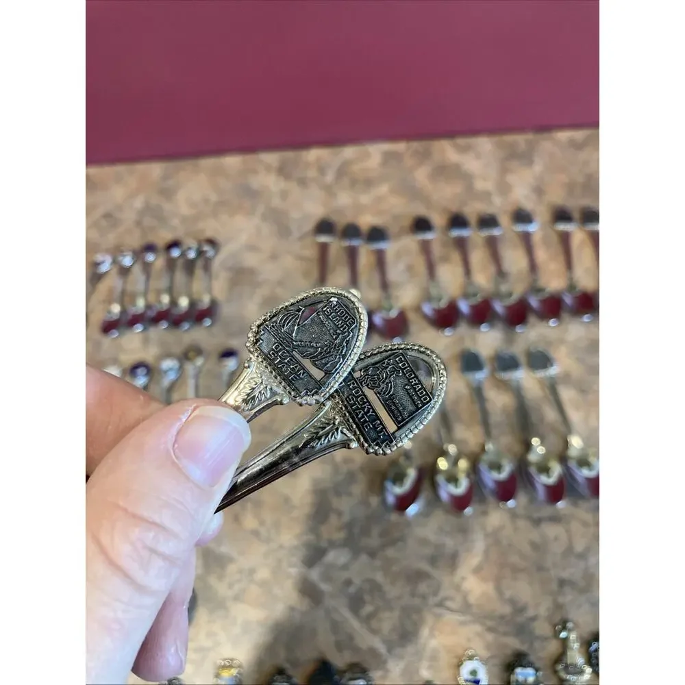 75+ Vintage Souvenir Travel Spoons Lot USA States Europe Middle East Collection